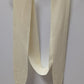 Cream Stretchy Fabric Tie Belt
