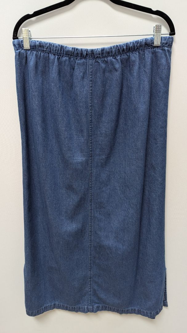 Stephanie Andrews Medium Wash Denim Maxi Skirt