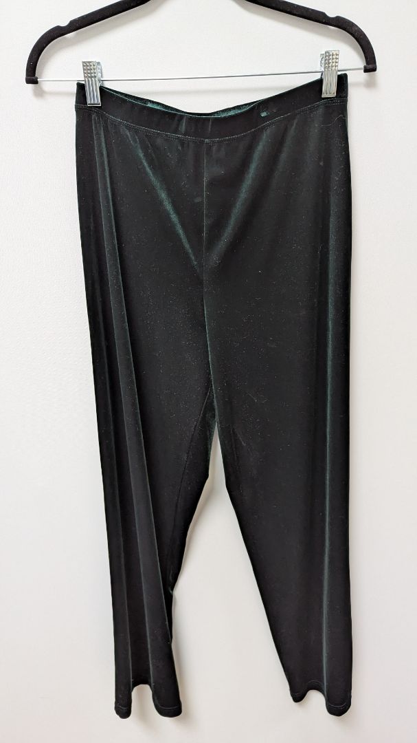 Casual Corner ANNEX Dark Green Velvet Clothing Set