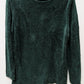 STRADA Dark Green Silk-Blend Knit Sweater