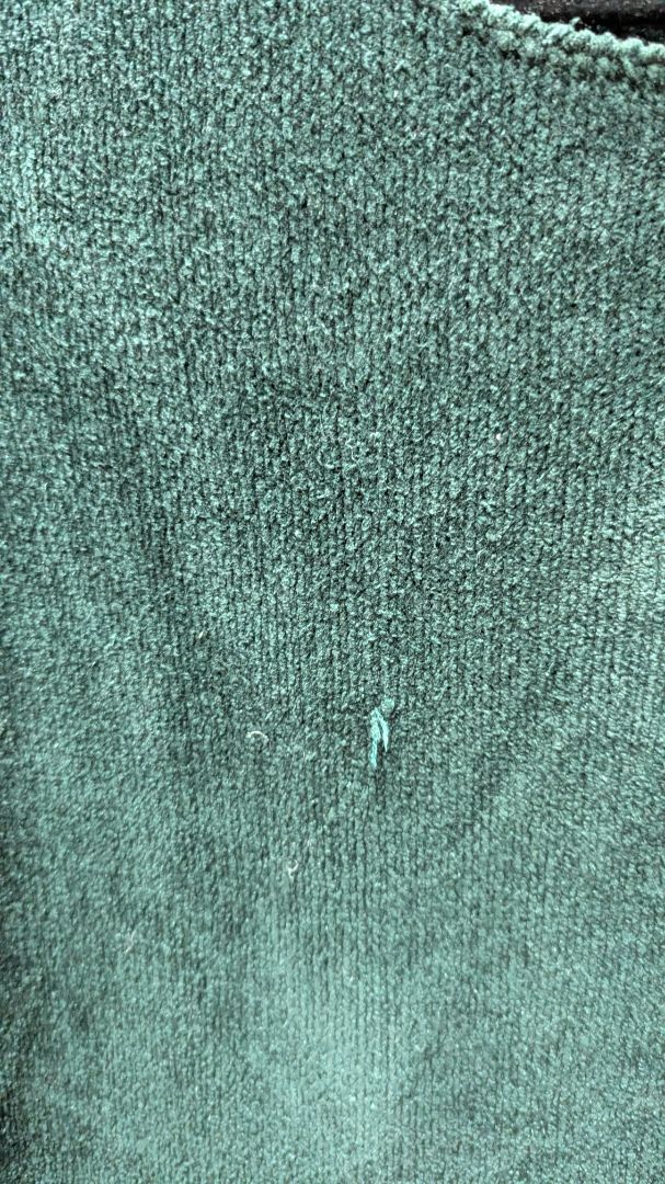 STRADA Dark Green Silk-Blend Knit Sweater