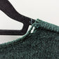STRADA Dark Green Silk-Blend Knit Sweater