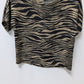 che studio Brown/Black Zebra Striped Blouse