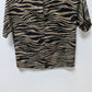 che studio Brown/Black Zebra Striped Blouse