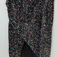 Black/Multicolor Sequin Midi Skirt