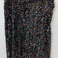 Black/Multicolor Sequin Midi Skirt