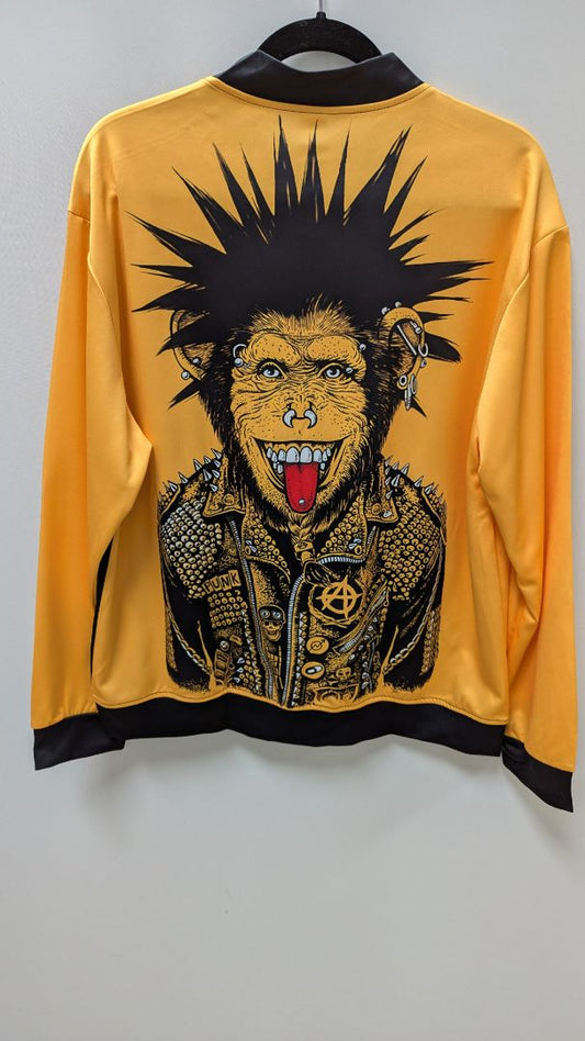 Yellow/Black Printed Graphic Jacket