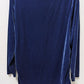 Soft Surroundings Dark Blue Velour Tunic Sweater