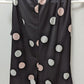 Calvin Klein Black/Pink/White Polka-Dot Sleeveless Blouse