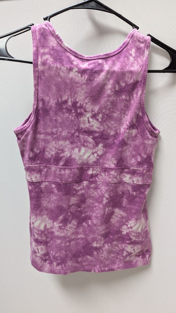 TEK GEAR Yoga Purple Tie-Dye Active Tank