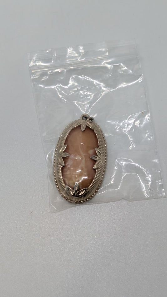 Vintage Gold & Faux Crystal Pendant