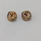 Vintage Gold Twist Clip-On Earrings