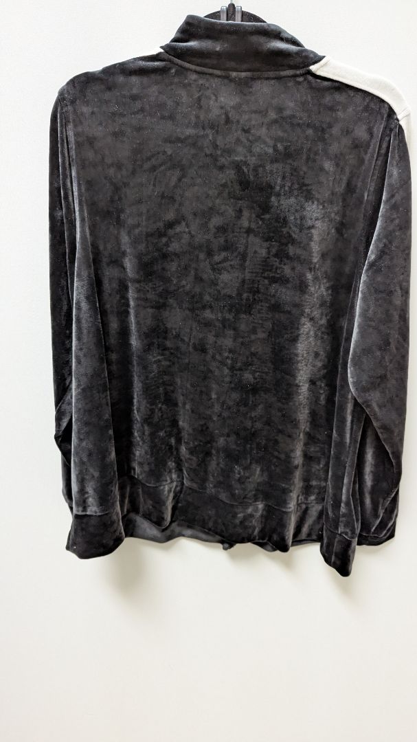 Livi Active Black Velour 2-Piece Tracksuit Clothing Set