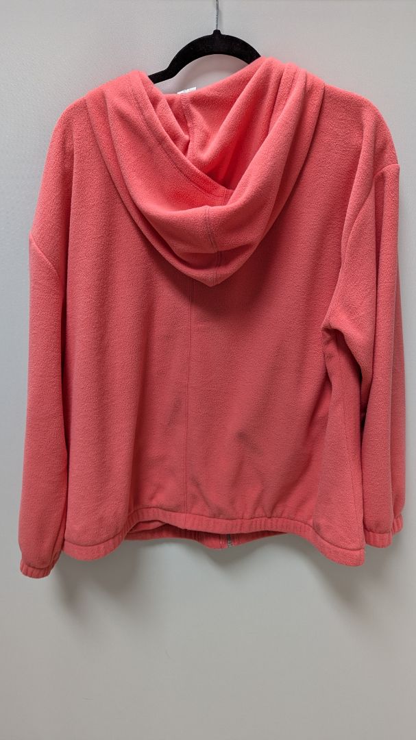 Livi Active Coral Pink Fleece Zippered Hoodie