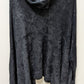 aerie Black Fuzzy Sweater Cape with Pockets
