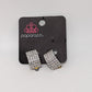 Paparazzi Silver Rhinestone Clip-On Earrings