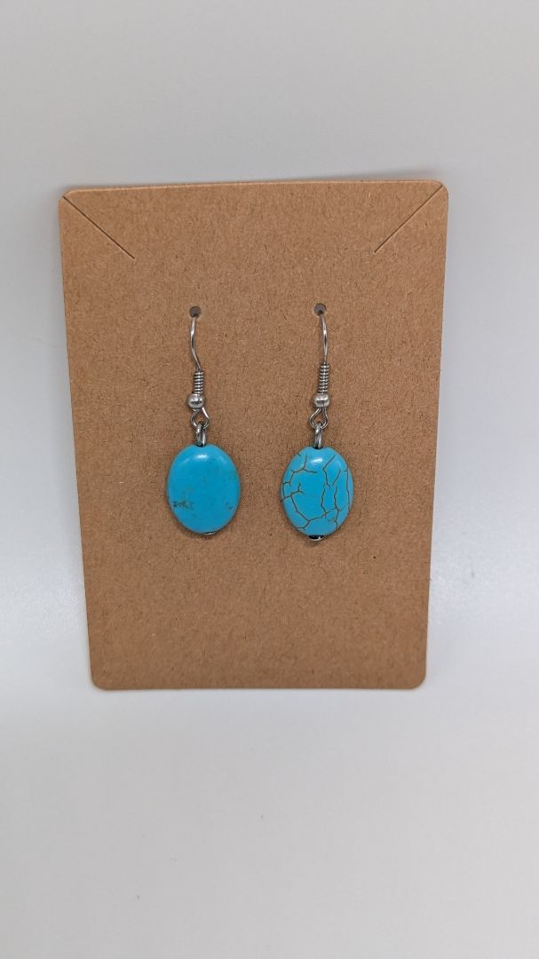Paparazzi Faux-Turquoise Beaded Earrings