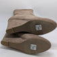 Lane Bryant Taupe Faux-Suede Heeled Boots