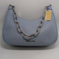 Michael Kors Pale Blue LG Zip Pouchette Purse