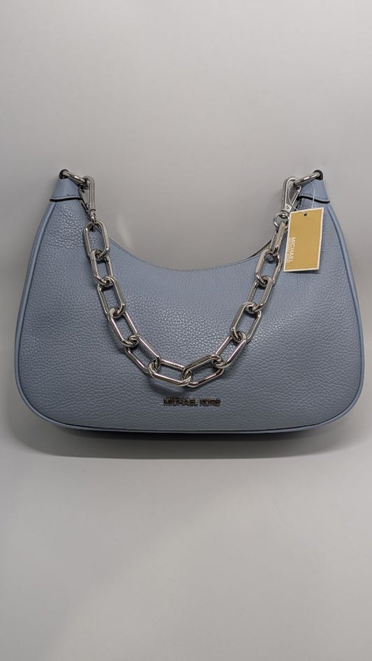 Michael Kors Pale Blue LG Zip Pouchette Purse