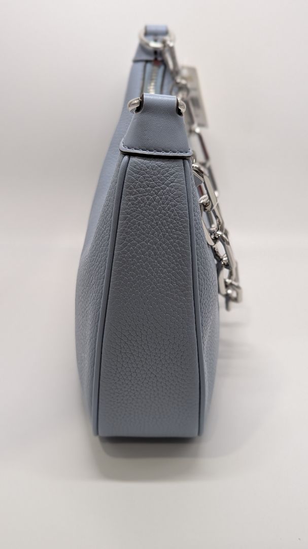 Michael Kors Pale Blue LG Zip Pouchette Purse