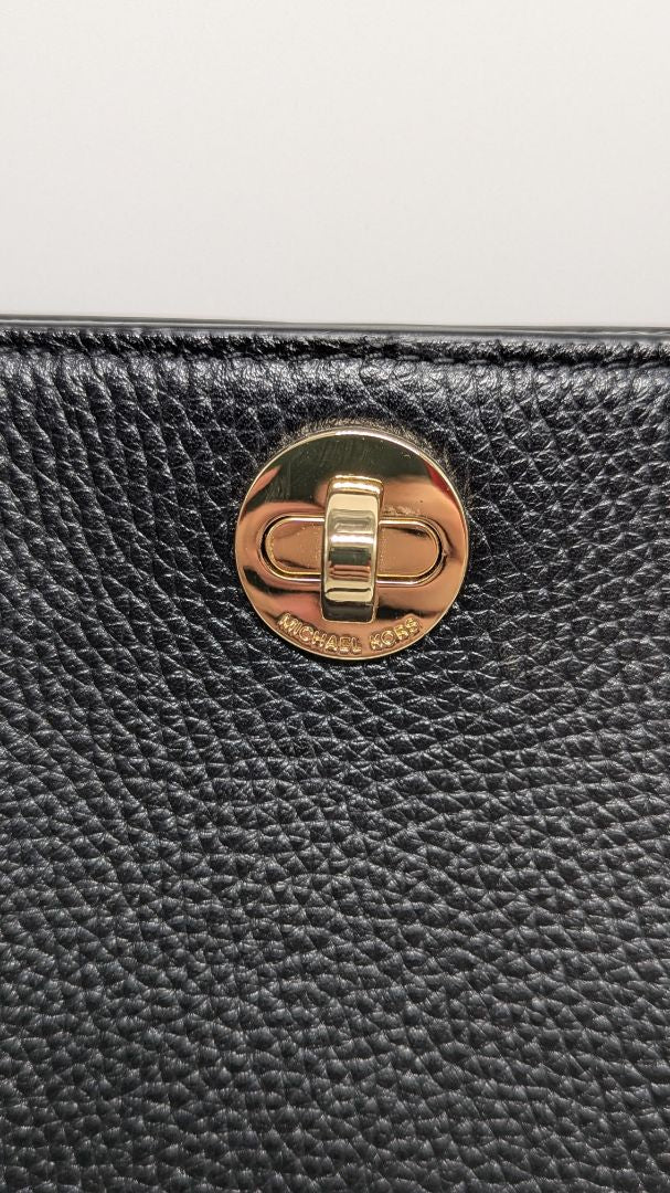 Michael Kors Black Studded NS Messenger Purse