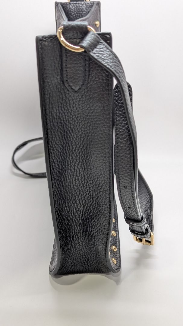 Michael Kors Black Studded NS Messenger Purse
