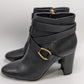 Lauren Ralph Lauren Black Addington Burnished Calf Boots