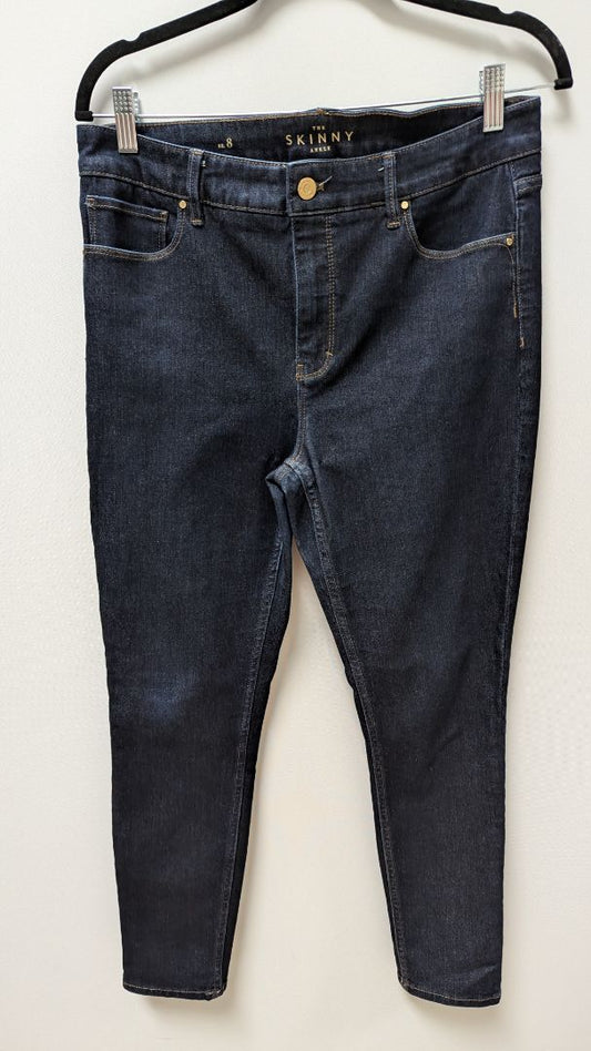 White House Black Market Dark Wash Skinny Ankle Jeans (8)