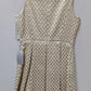 Eliza J Ivory/Gold Jacquard Fit & Flare Dress