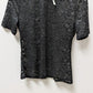 White House Black Market Black Lace Mock-Neck Blouse