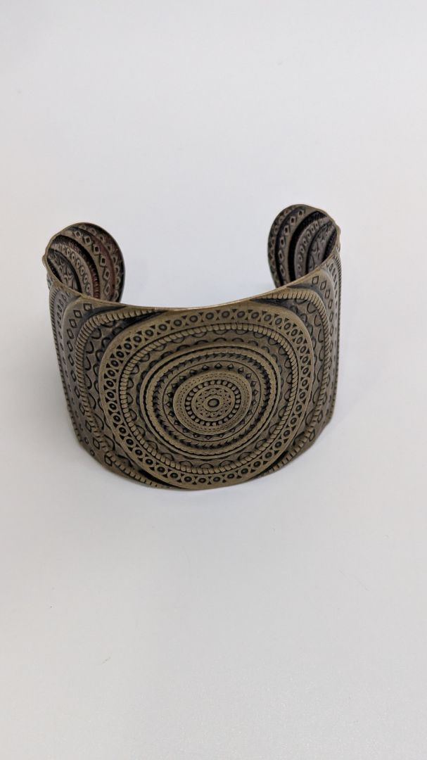 Paparazzi Bronze Thick Metal Cuff Bracelet