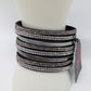 Paparazzi Black/Silver Studded Wrap Bracelet