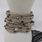 Paparazzi Light Bronze Studded Wrap Bracelet