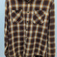 Arizona Jean Co. Orange Plaid Flannel Shirt