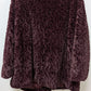 dennis by dennis basso Dark Purple Faux-Fur Coat