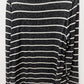 maison jules Black/White Striped Button-Hem Sweater