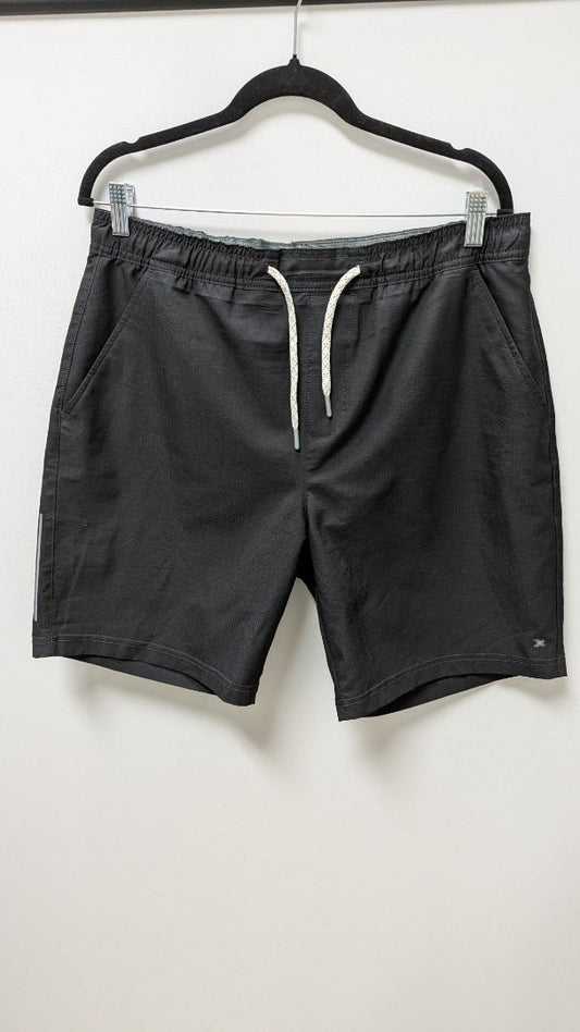 Kenneth Cole Black Drawstring Waist Active Shorts