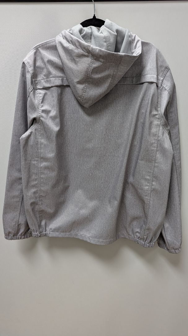 NOMAD Grey Printed Zippered Windbreaker Jacket