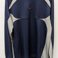 Nike Navy/Grey Split Panel Pullover Sweatshirt