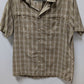 Van Heusen Light Brown Plaid Traveler Button-Down Shirt