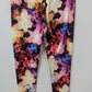 energie Juniors Black Floral Printed Skinny Leggings