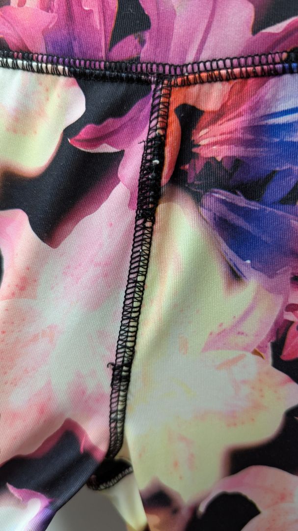 energie Juniors Black Floral Printed Skinny Leggings