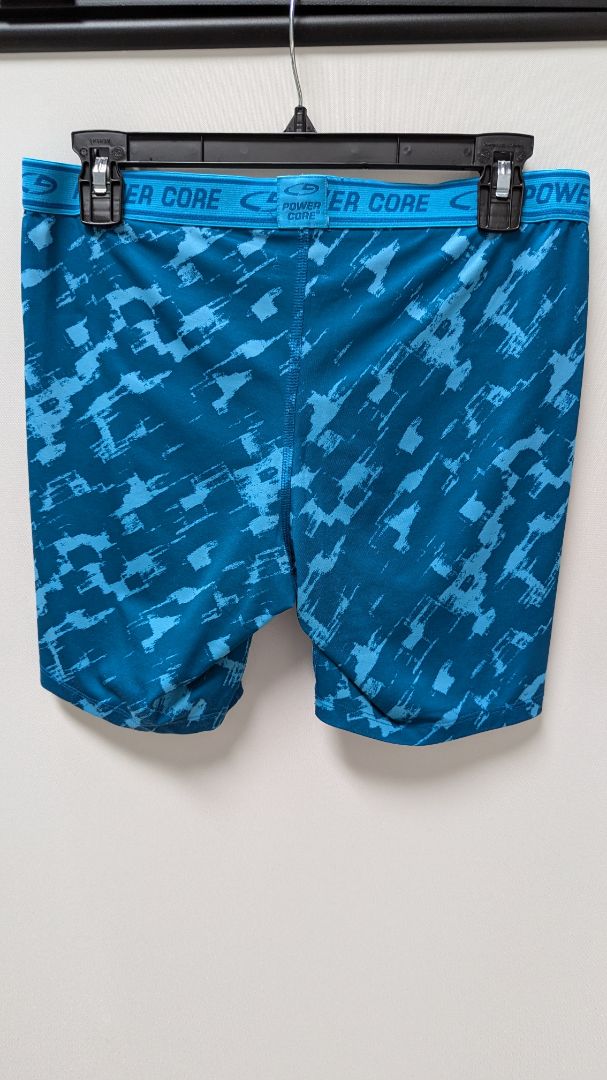 Champion PowerCore Blue Printed Active Biker Shorts