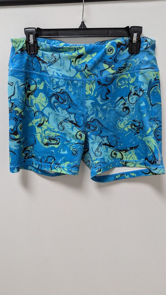 Reebok Blue Swirl Printed Active Shorts