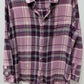 GAP Purple Plaid Button-Down Flannel Shirt