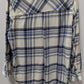 GAP Blue Plaid Button-Down Flannel Shirt