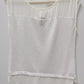 Ann Taylor White Sheer Sleeveless Blouse