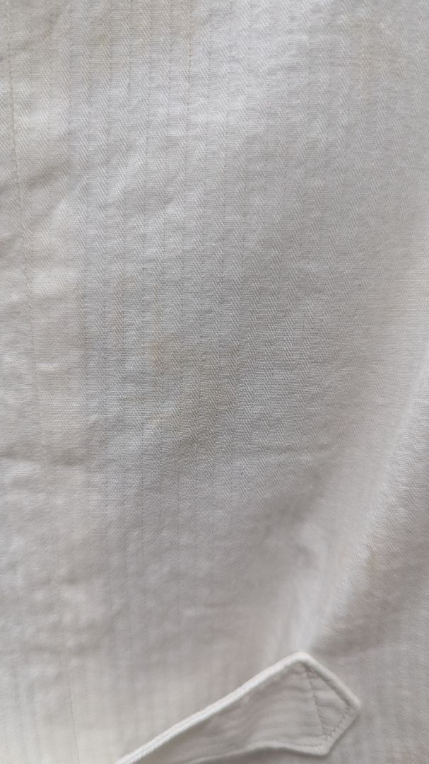 Banana Republic Navy/White Striped Linen Vest