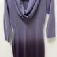 Connected Apparel Purple Ombre Sweater Dress
